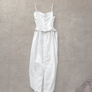 Nanushka white cotton dress